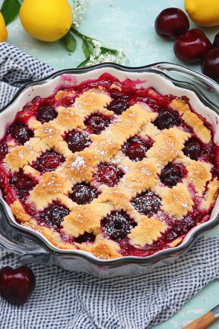 Old-Fashioned Cherry Cobbler