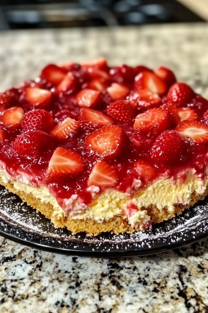 Strawberry Cheesecake Dump Cake