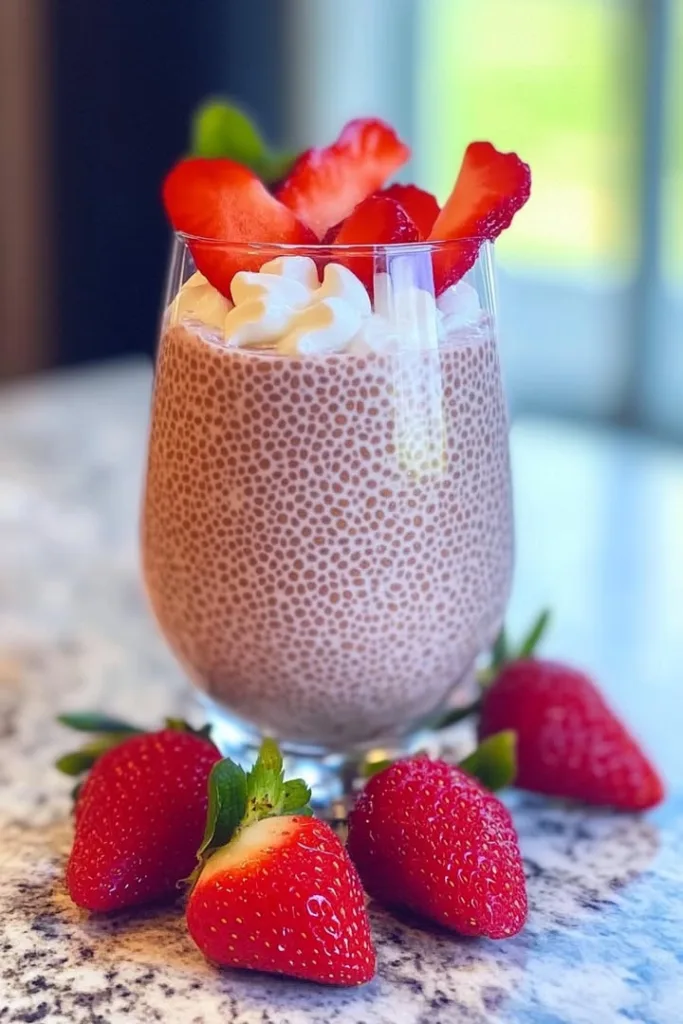 strawberry-chia-seed-pudding