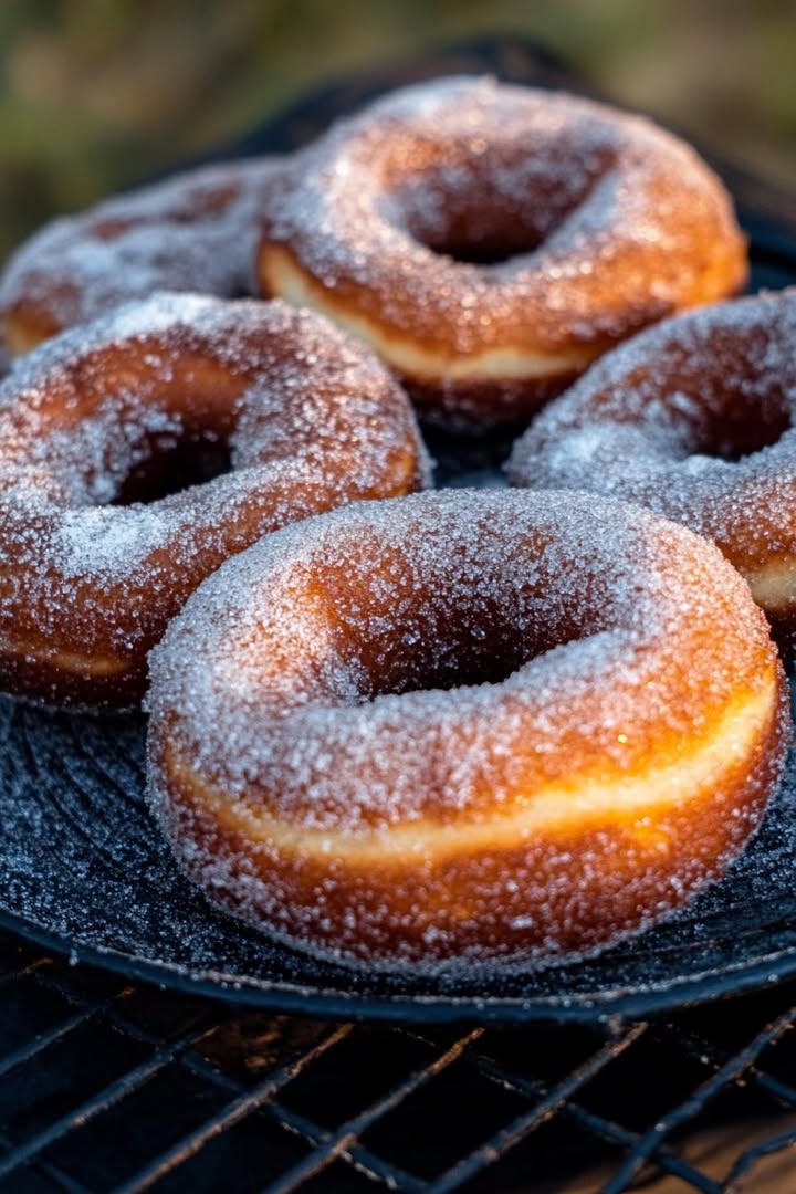 Sugared Campfire Donuts