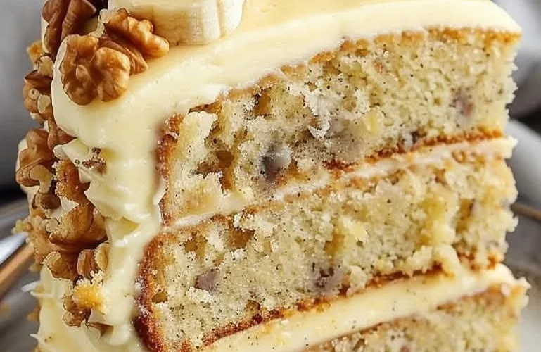 Banana Walnut Dream Cake