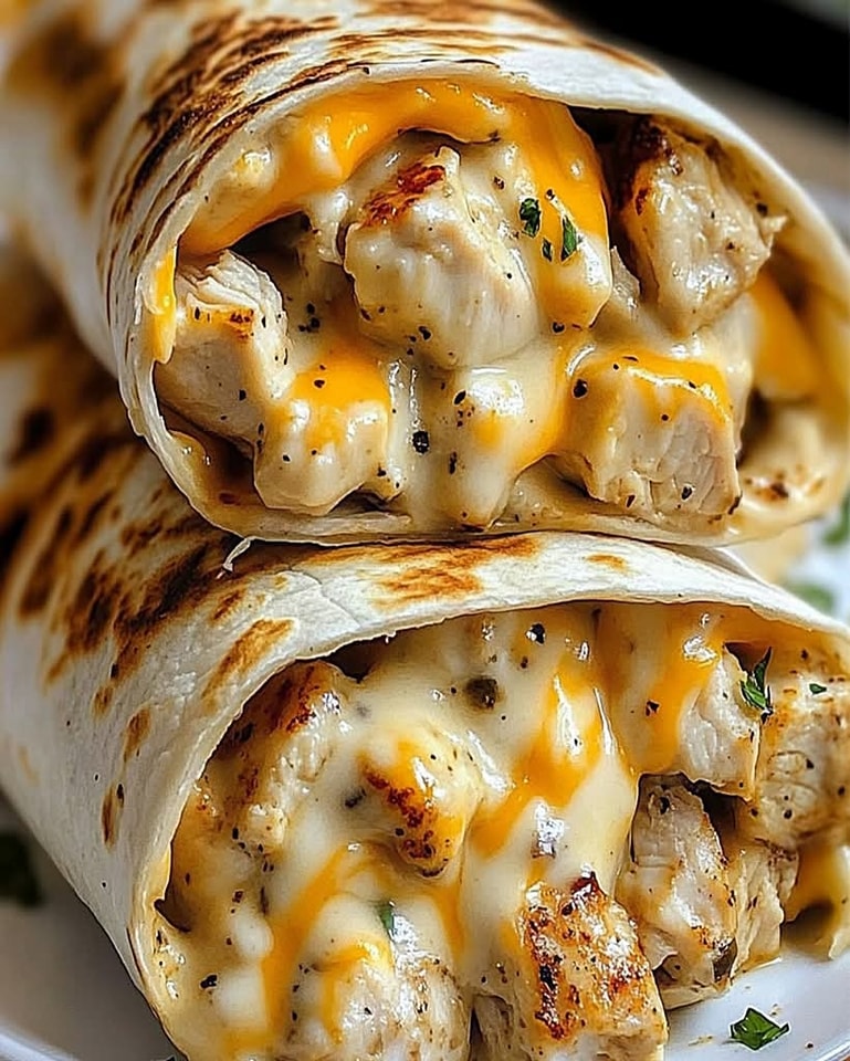cheesy-garlic-chicken-wraps
