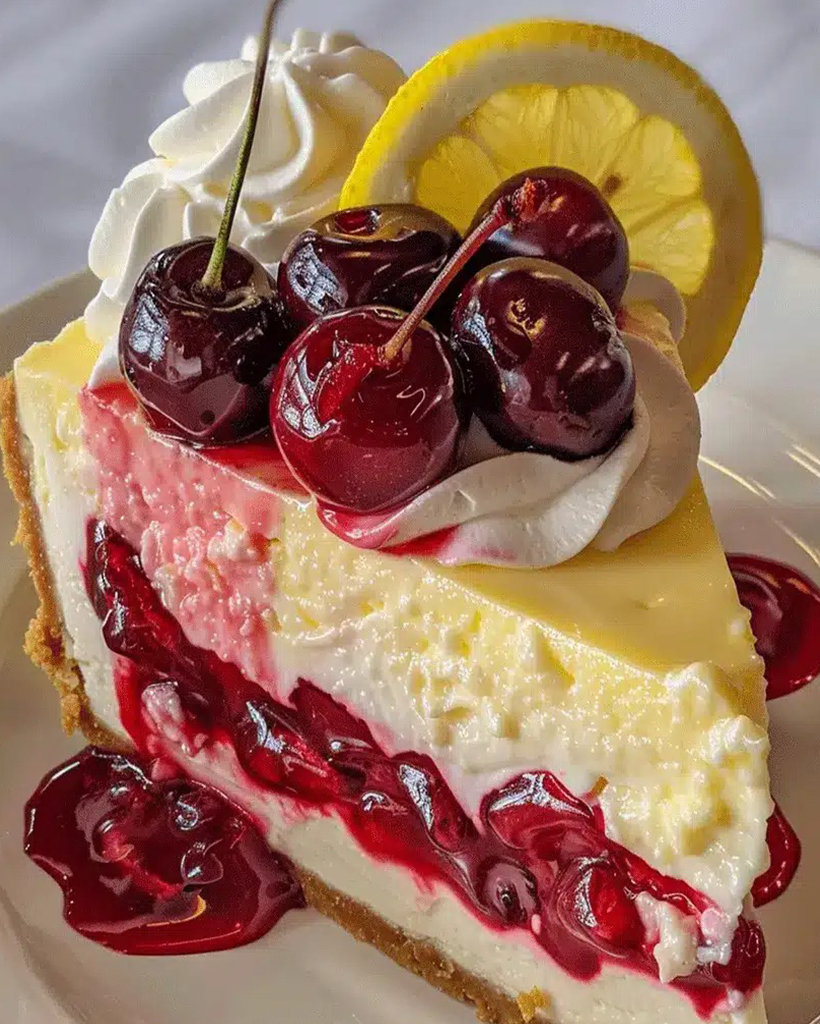 Cherry Lemon Cheesecake Recipe