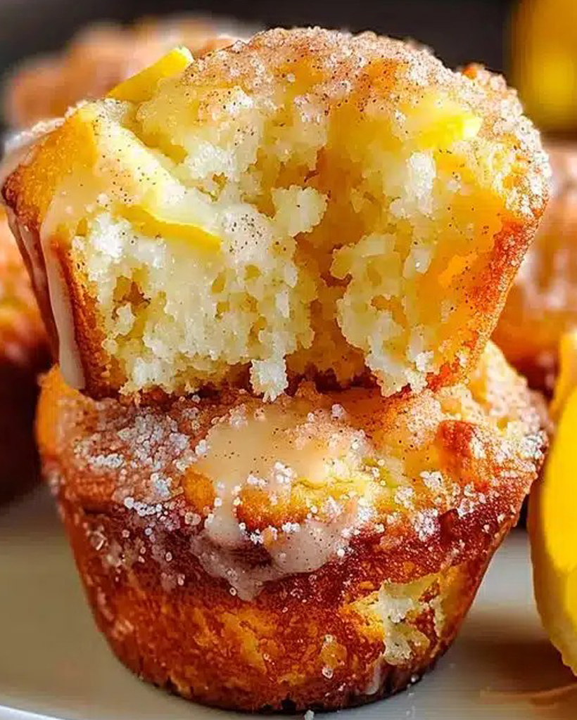 Cinnamon Sugar French Toast Muffins with Lemon Zest