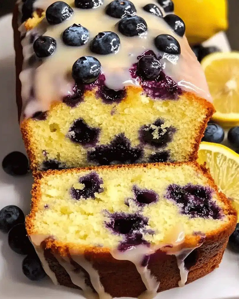 Luscious Lemon Blueberry Pound Cake Recipe