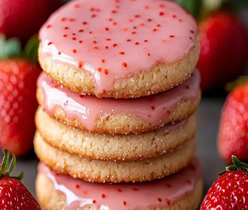 melt-in-your-mouth-strawberry-cookies