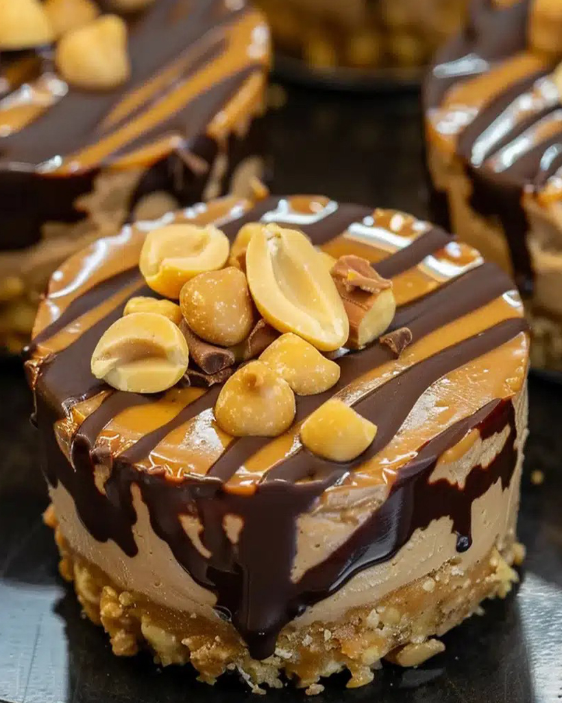 mini-peanut-butter-cheesecakes-caramel