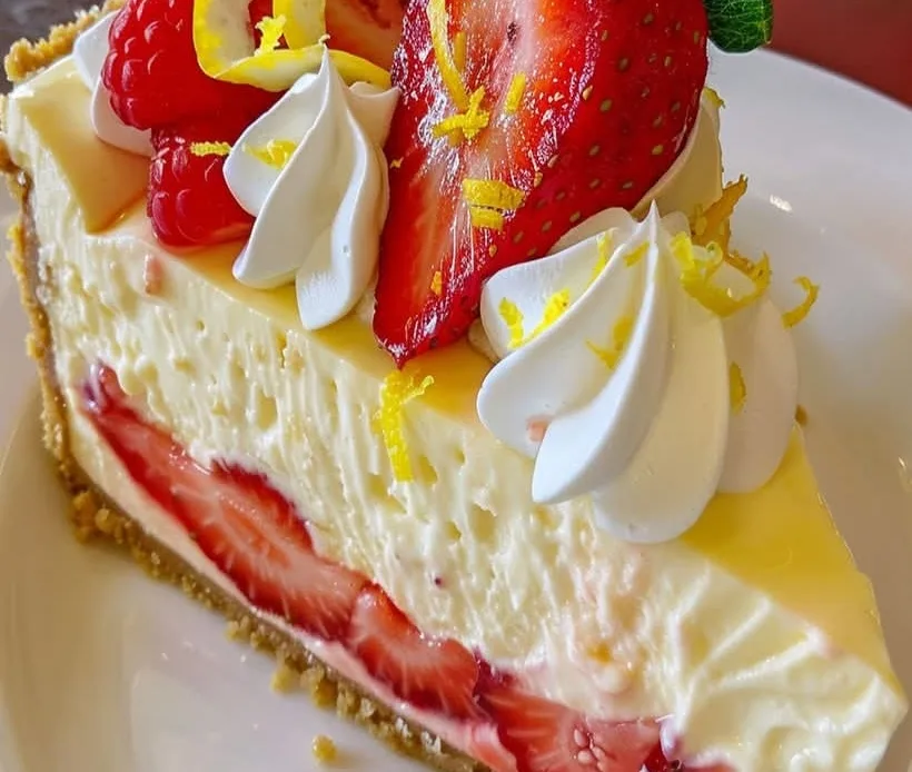 irresistible-lemon-strawberry-cheesecake
