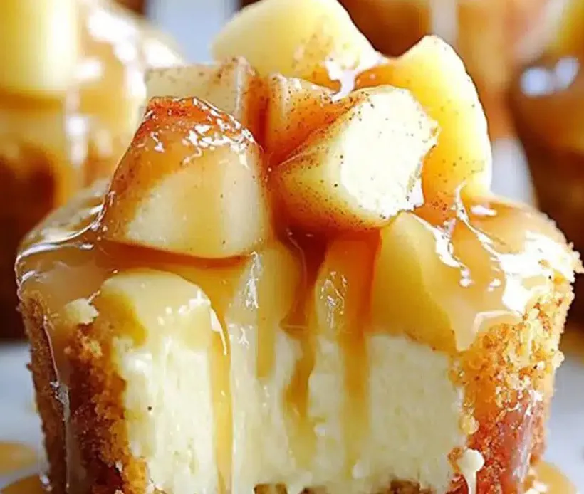 mini-caramel-apple-cheesecakes