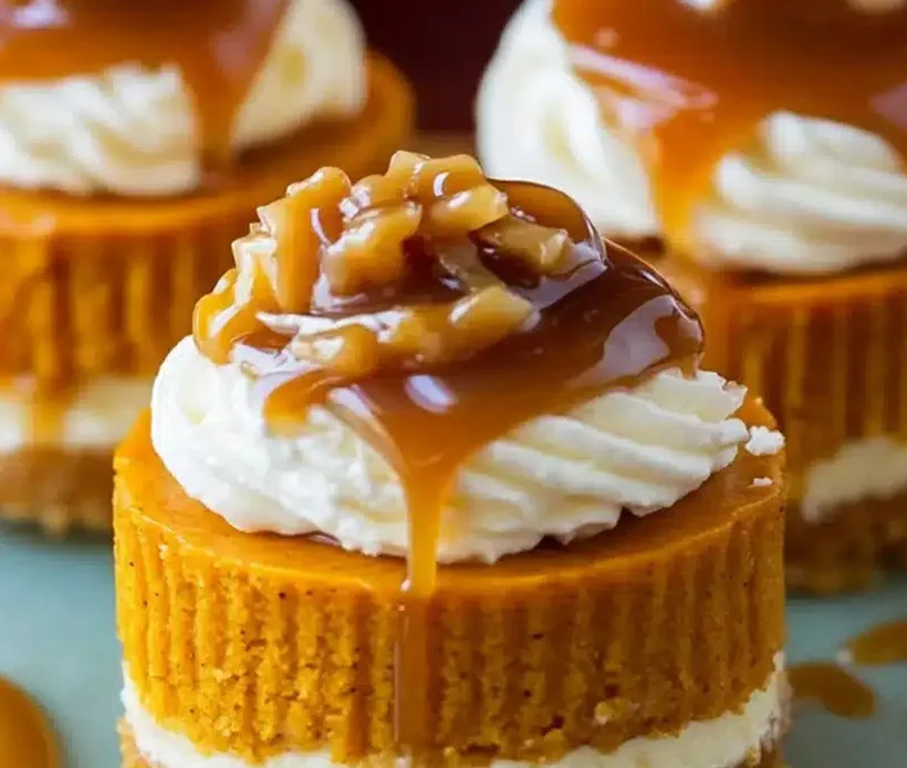 mini-pumpkin-cheesecake-bites-caramel