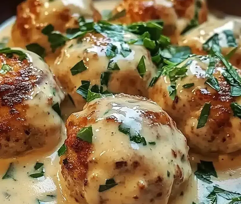 chicken-ricotta-meatballs-spinach-alfredo
