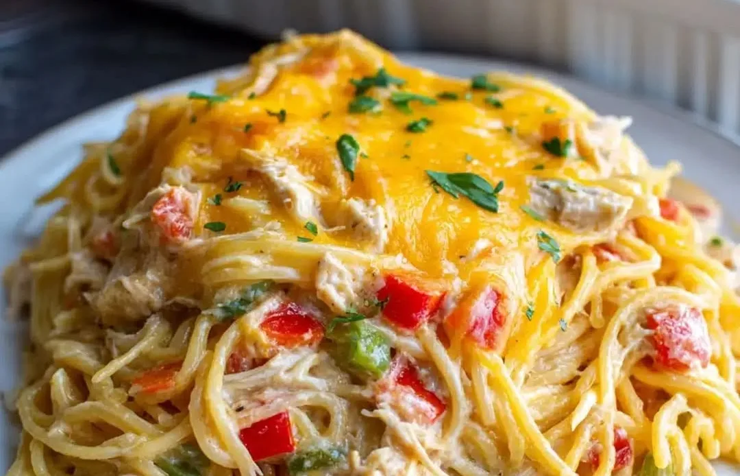 creamy-spaghetti-chicken-casserole