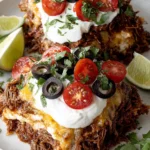 Creamy Crockpot Taco Casserole