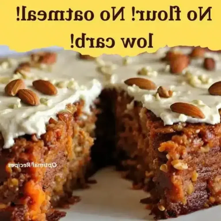 Flourless Carrot Cake Recipe – Easy & Low Carb