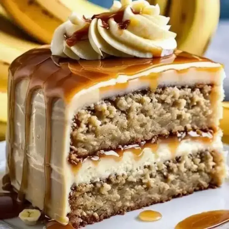 Heavenly Banana Caramel Dream Cake