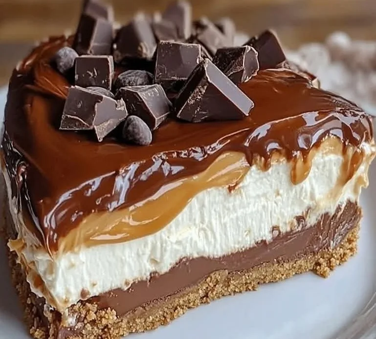 homemade-no-bake-twix-cheesecake
