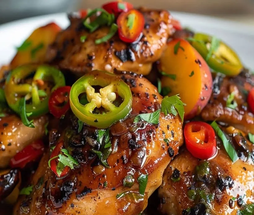 honey-jalapeno-peach-chicken-dinner