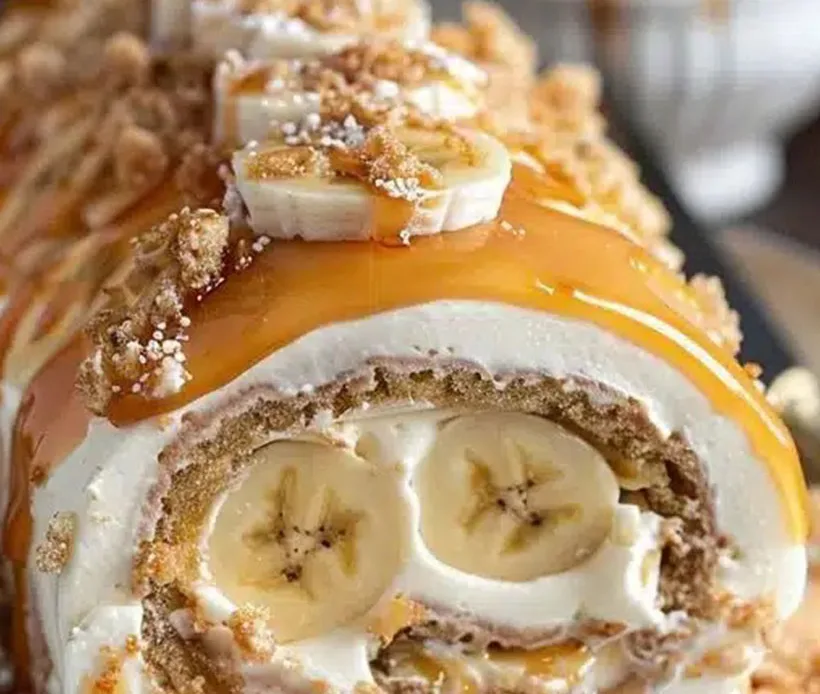 irresistible-banana-caramel-roll-cake