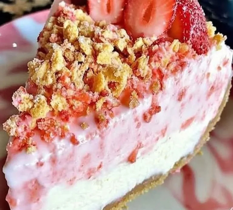 irresistible-strawberry-crunch-cheesecake