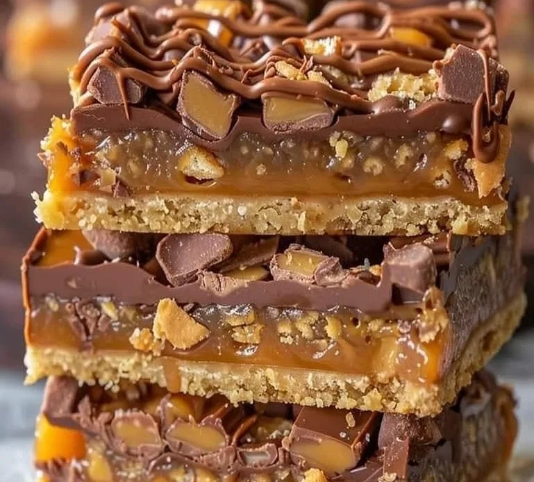 gooey-caramel-chocolate-crunch-bars