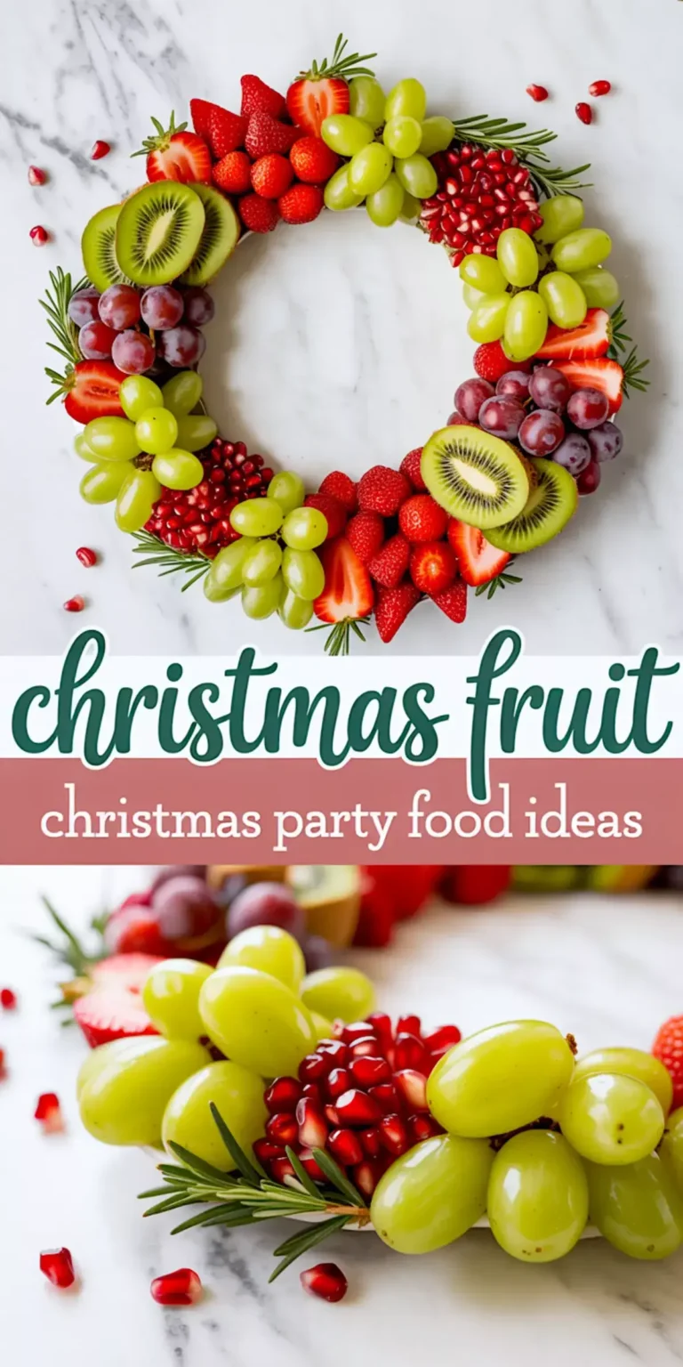 Easy Holiday Fruit Wreath for Festive Tables