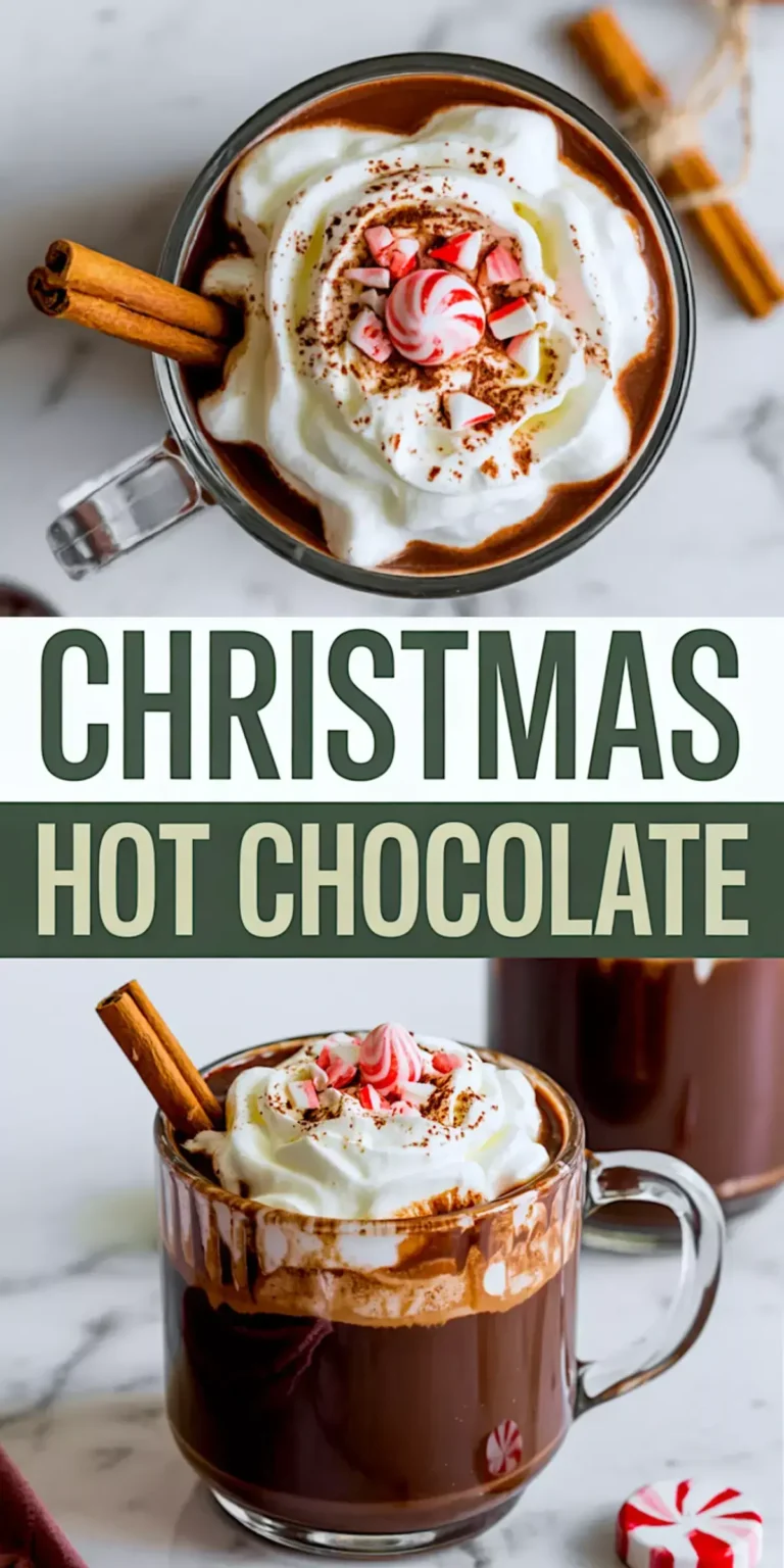 Christmas Hot Chocolate with Gingerbread Spice Recipe