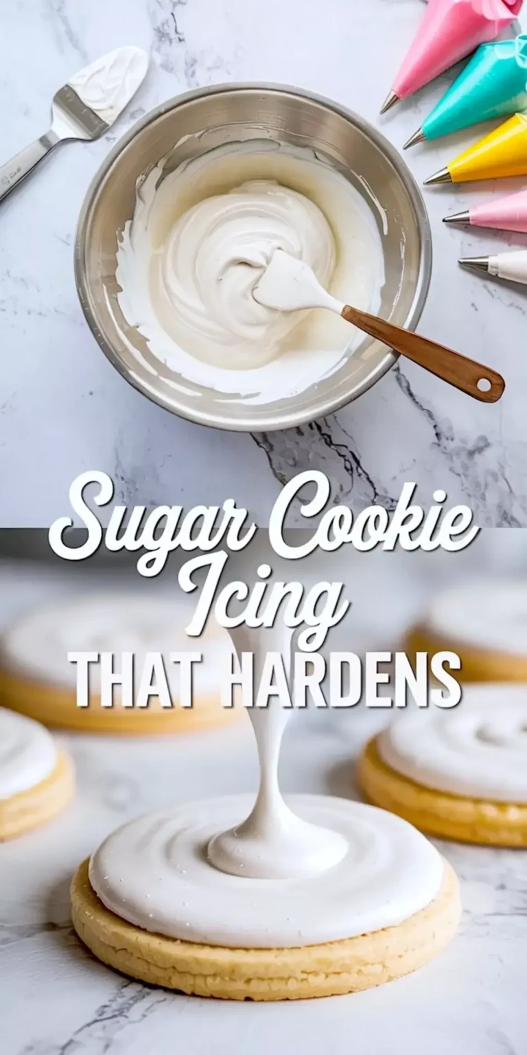 Foolproof Hardening Icing for Sugar Cookies