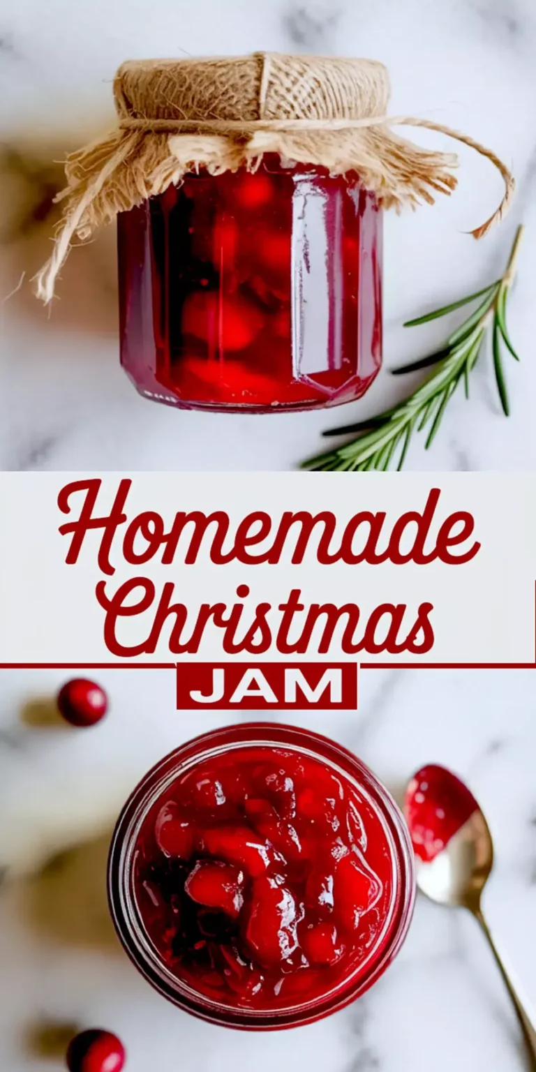 Homemade Christmas Jam with Berries and Spice