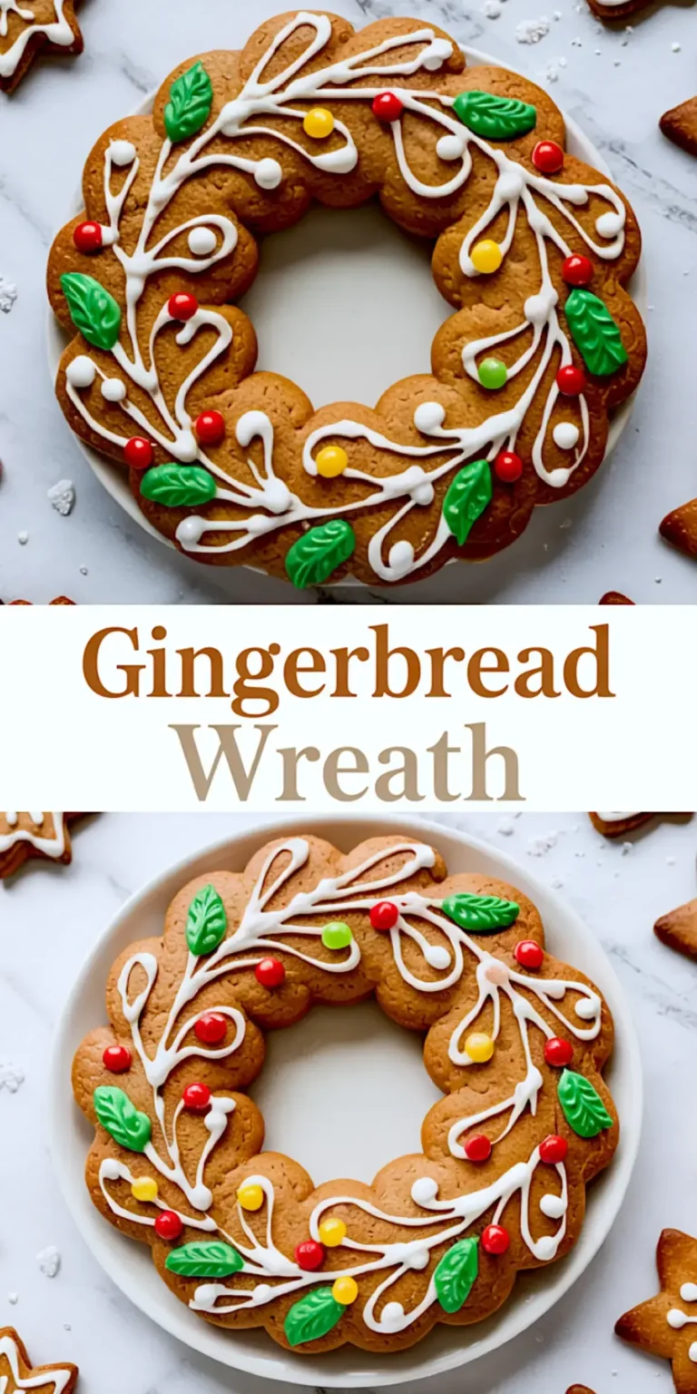 Easy Gingerbread Wreath DIY for Christmas