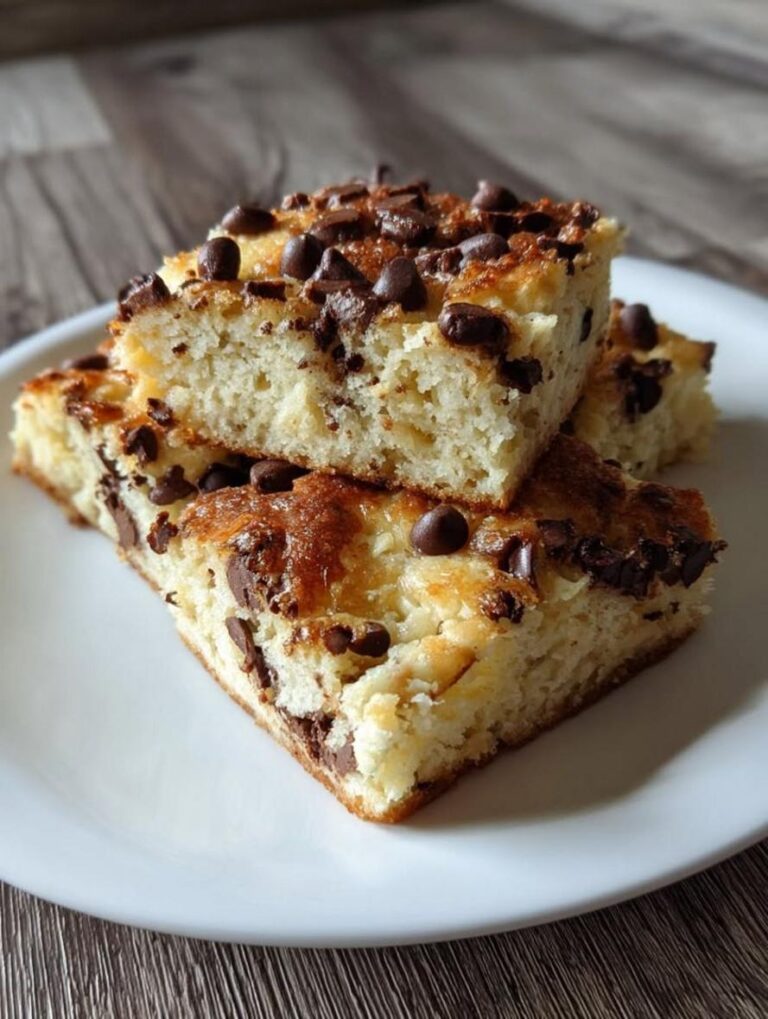 High-Protein Gluten-Free Chocolate Chip Cottage Cheese Cake