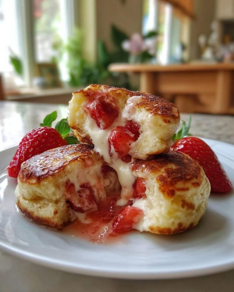 Fluffy Strawberry Vanilla Cottage Cheese Pancake Bites
