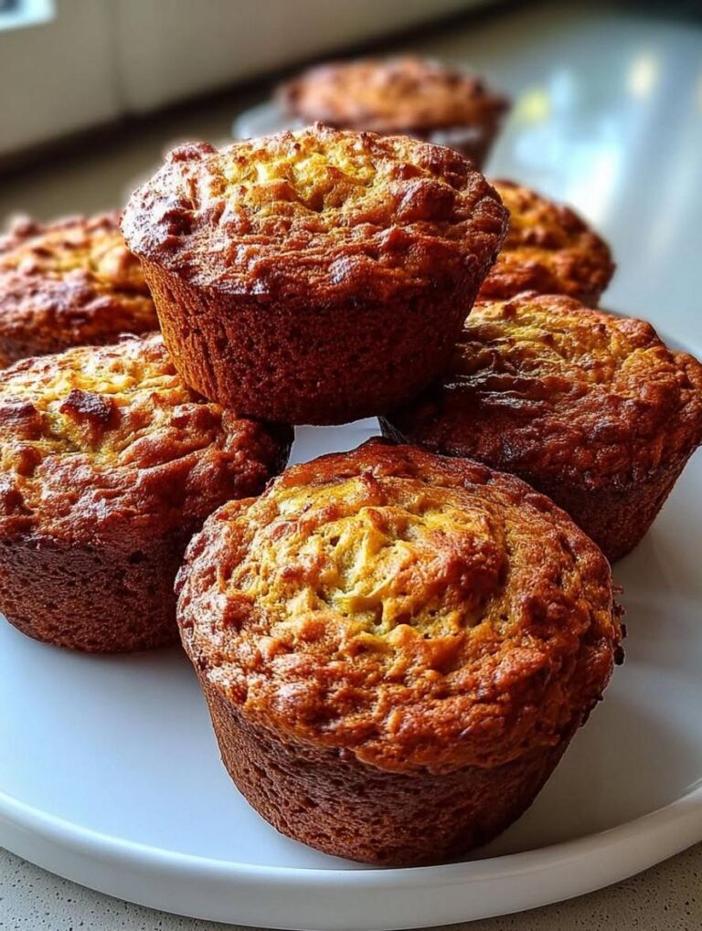 High-Protein Gingerbread Cottage Cheese Muffins