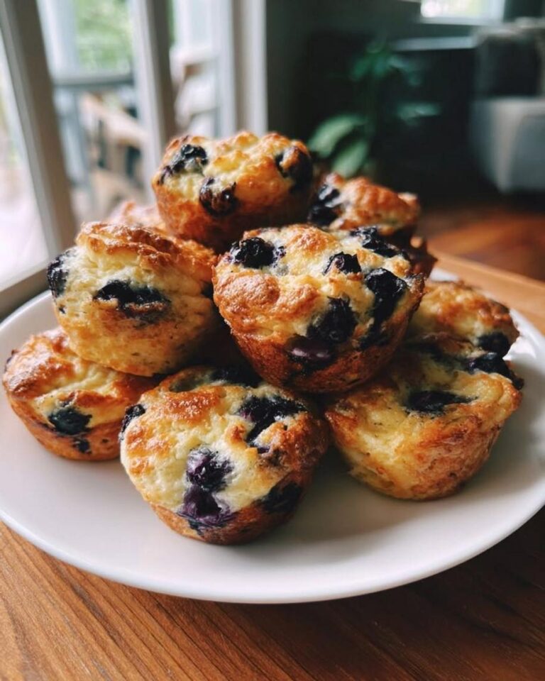 Crispy Blueberry Cottage Cheese Pancake Bites