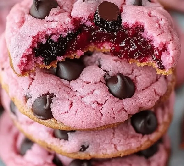 maraschino-cherry-chocolate-chip-cookies