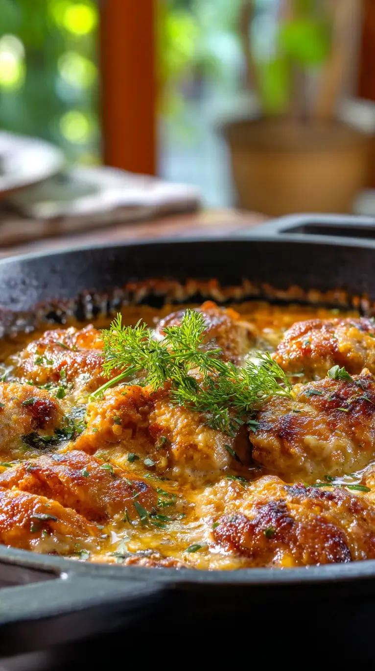 Crispy Golden Baked Chicken Cassoulet