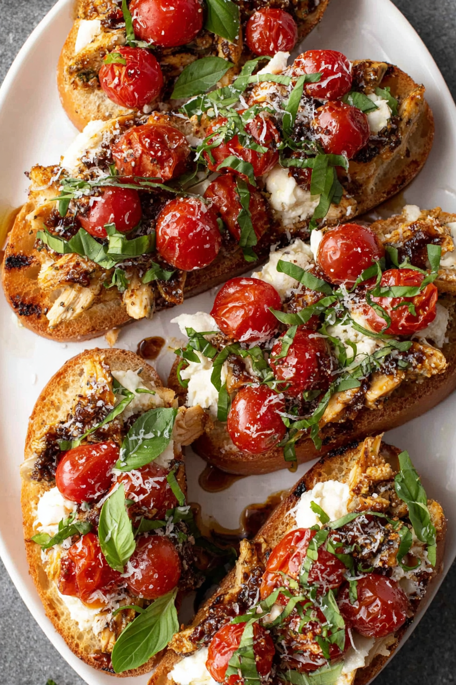 Pesto Chicken Flatbread