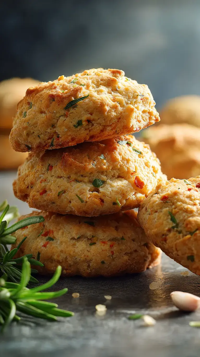 Cheesy Savory Protein Biscuits – Freezer Friendly