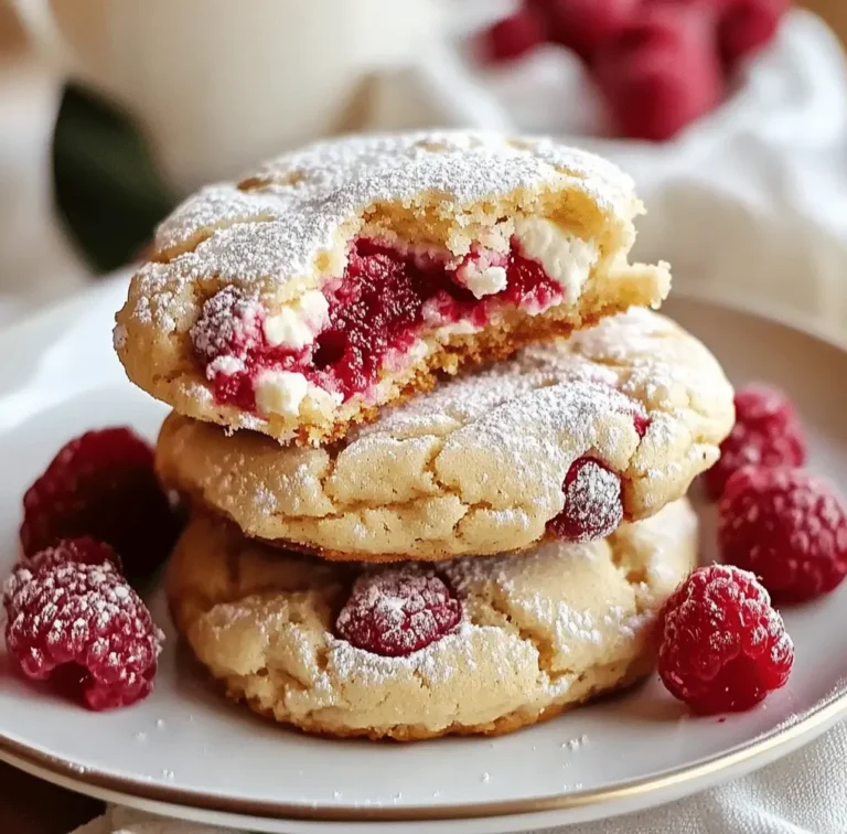Ultimate Creamy Raspberry White Chocolate Stuffed Cookies
