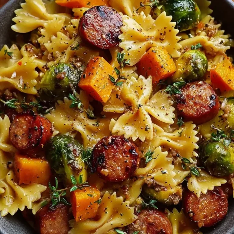 Autumn Sausage Pasta Squash | Easy Dinner Idea