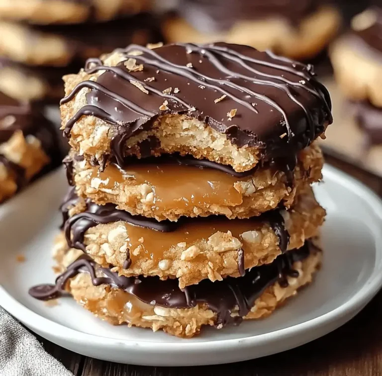 Chewy Gooey Caramel Coconut Chocolate Cookies