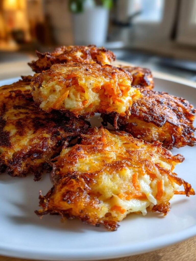 Foolproof Crispy Carrot Cheese Fritters Recipe