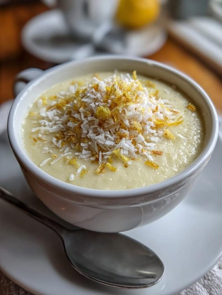 Creamy Lemon Coconut Protein Pudding Recipe