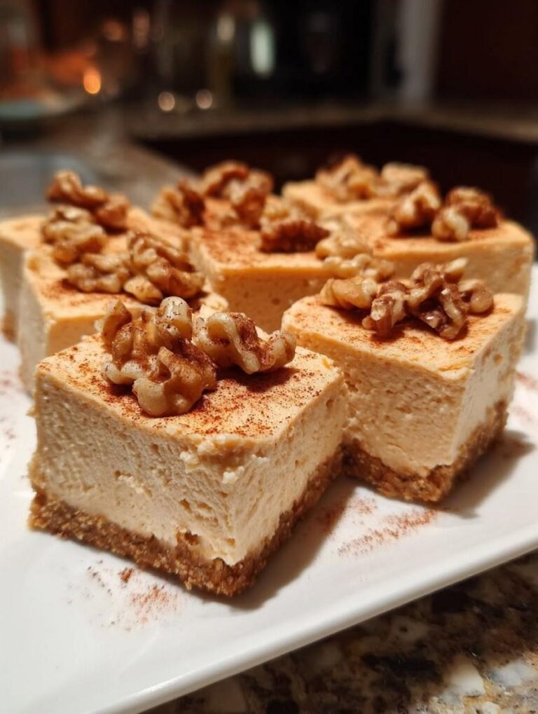 Creamy Carrot Cottage Cheesecake Bars