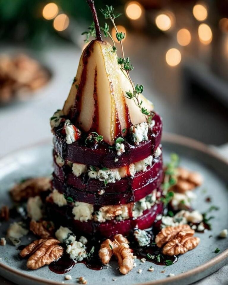 Irresistible Roasted Beet Blue Cheese Towers