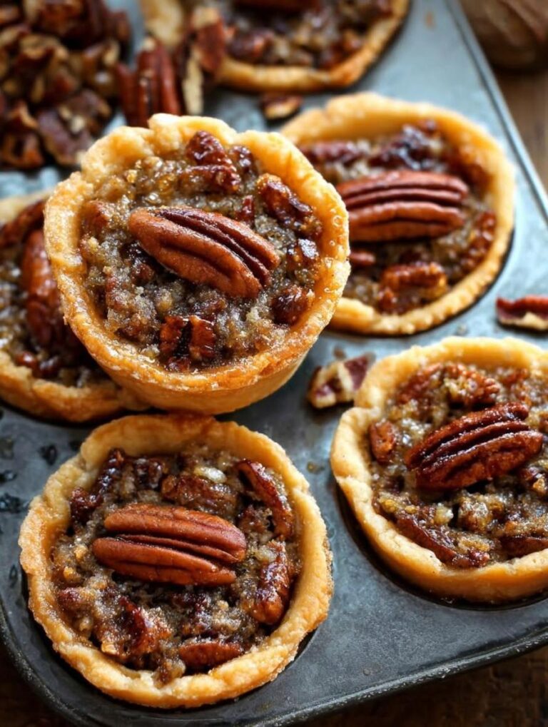 Irresistible Mini Pecan Pies with Flaky Homemade Crust