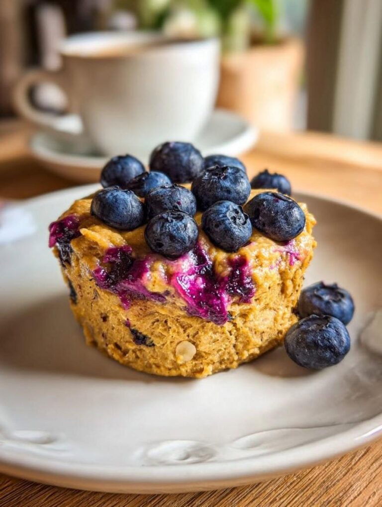 5-Minute Healthy Blueberry Yogurt Cake