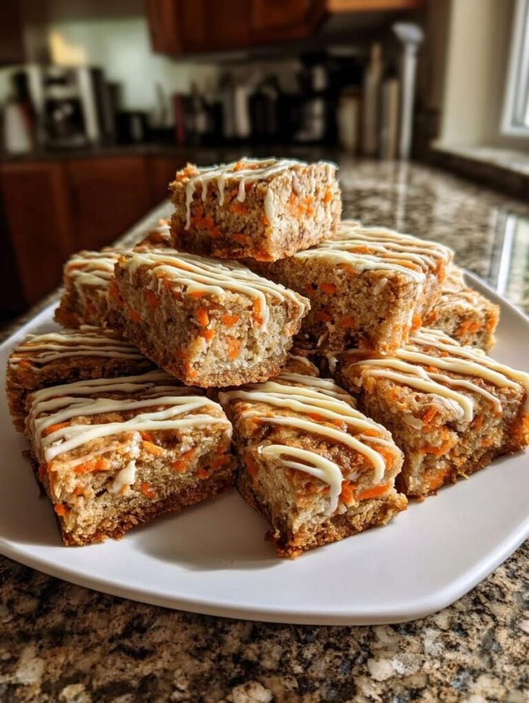High Protein Cottage Cheese Carrot Cake Bars