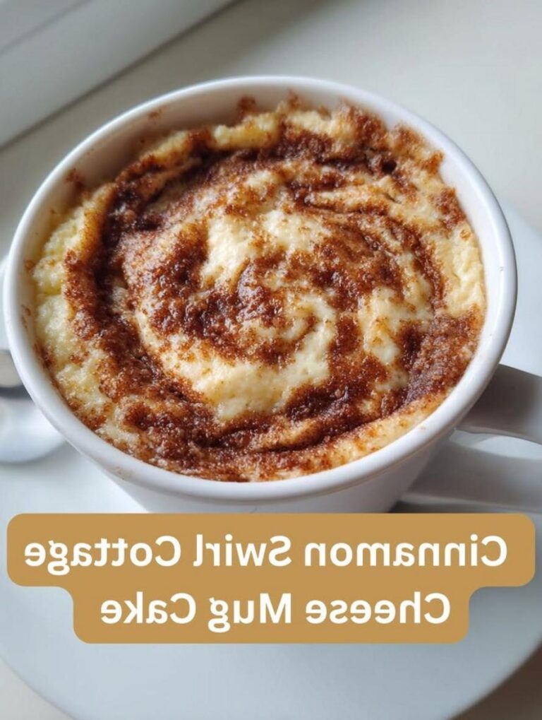 Quick High-Protein Cinnamon Swirl Mug Cake