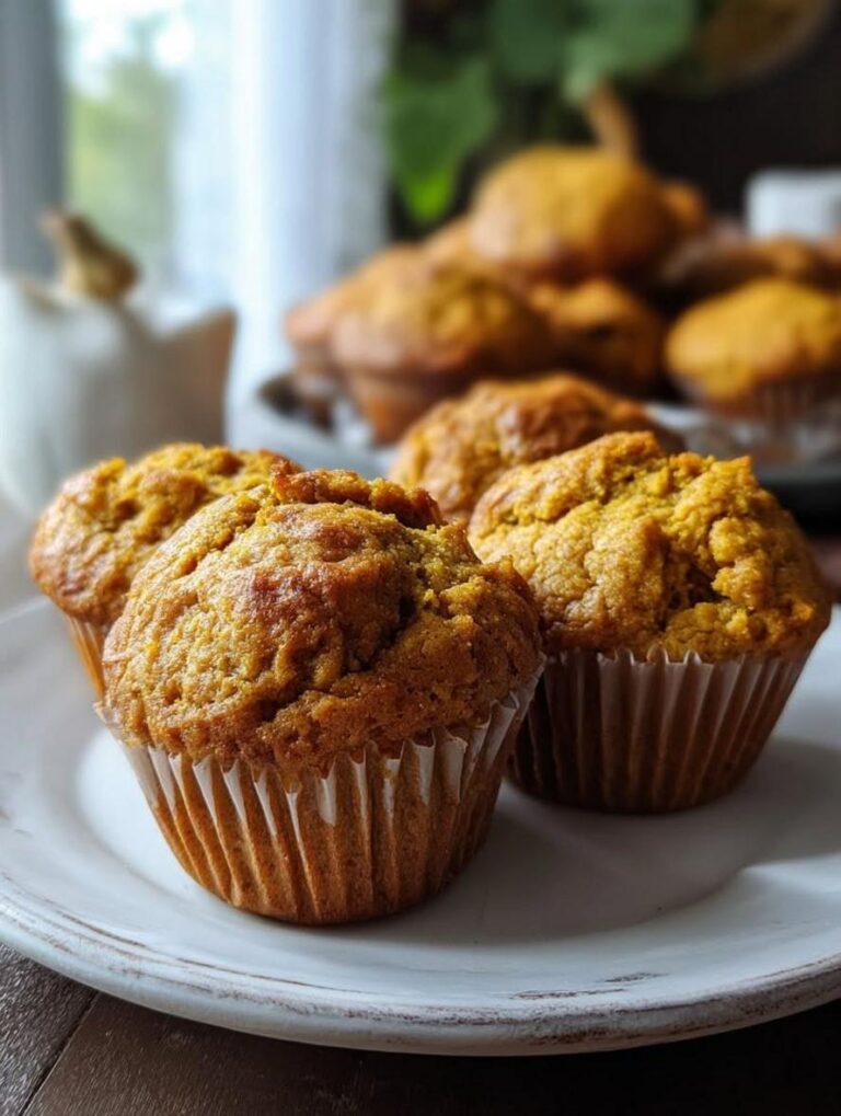 Fluffy Low-Calorie Pumpkin Muffins