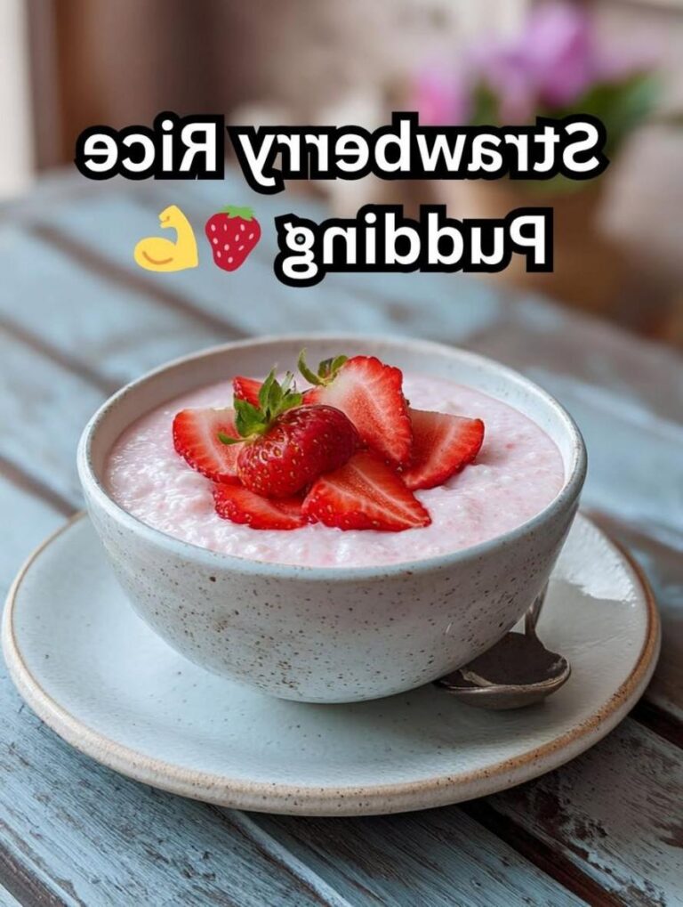 Easy Strawberry Rice Protein Pudding
